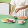 100 Stück Einweg-Lebensmittelabdeckung Lebensmittelqualität Frischhalte-Plastiktüten Gemüse-Obstschalen-Abdeckung Küchenaufbewahrungszubehör