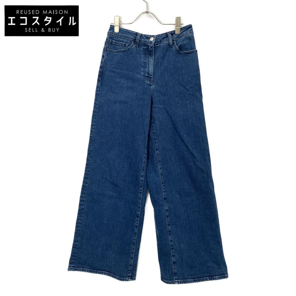 Theory Luxe 24AW Blue Dino Denim Cala Wide Denim Pants Bottoms 36 blueUsed