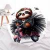 Cartoon Sloths Umbrella, Lightweight & Portable, 8-Rib Iron Frame, Perfect for Outdoor Travel, Home Accessory, Christmas Gifts