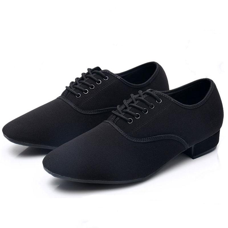 Ballroom Latin Dance Shoes Men Jazz Shoes Sneakers for Men Low Heel Professional or Practice Dancing Shoes Oxford Cloth