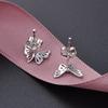 Tancise New Butterfly Shaped Stud Earrings for Women 925 Sterling Silver Wedding Engagement Party Fashion Fine Jewellery Gift