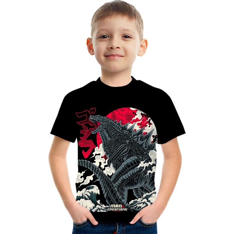 

Children s short sleeved T-shirt cartoon round neck summer comfortable children s T-shirt 140