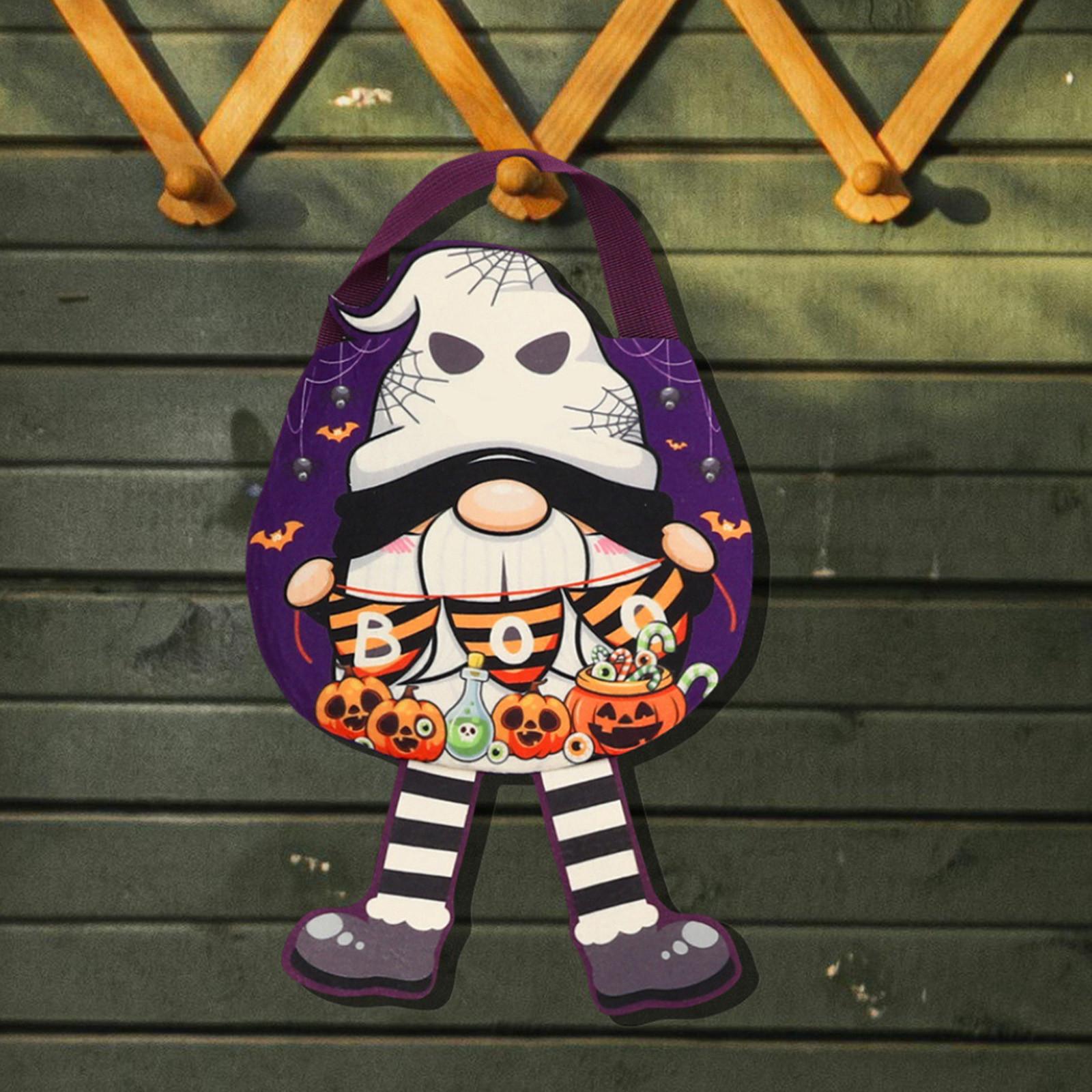 Сумка для конфет на Хэллоуин Многоразовые нетканые сумки-тоут Конфеты One Size оранжевый — фото 3