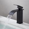 Heiß- und Kaltwasser-Wasserfallhahn mit Kupferkern für Waschbecken & Arbeitsplatte