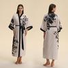 Yaoting Satin Plus Size Women's Long Sleeve Pajamas and Bathrobe Set - Spring/Fall Collection WP5021