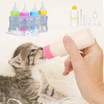 60/150 ml Haustier-Stillmilchflasche, Futterspender für kleine Hunde, Katzen, Neugeborene, Welpen, Hunde, Kätzchen, Milchwasserflasche, Hundefütterungszubehör