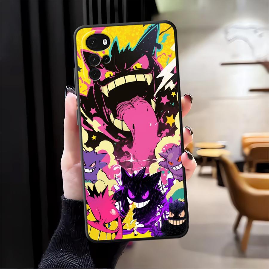 Case for Motorola Moto G52 G22 Edge40 G32 G60s G51 G73 G50 G53 G30 G71 Edge 20 Pro 30 Lite Phone Cover Hot Pokemon Gengar