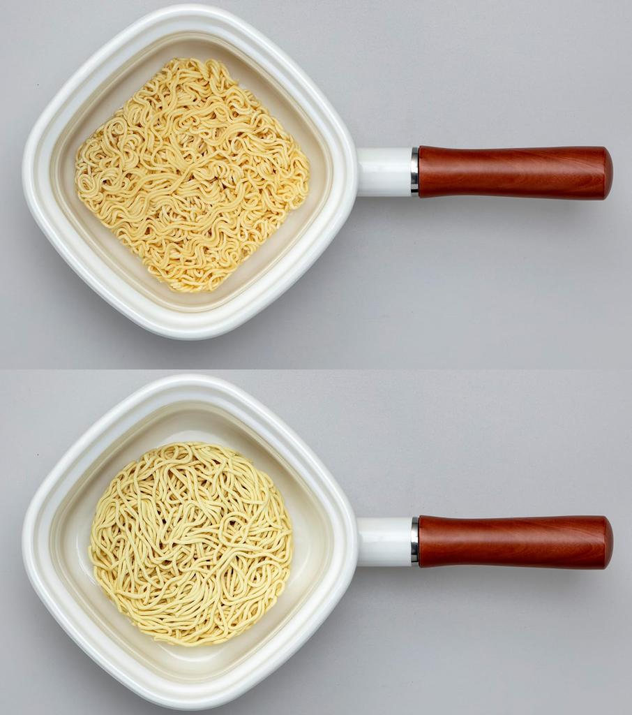 Takagi Metal Square Pot "Mengokochi" Perfect for Instant Noodles, Enamel Tempura, Deep Frying, and Fondue, HS-MG14