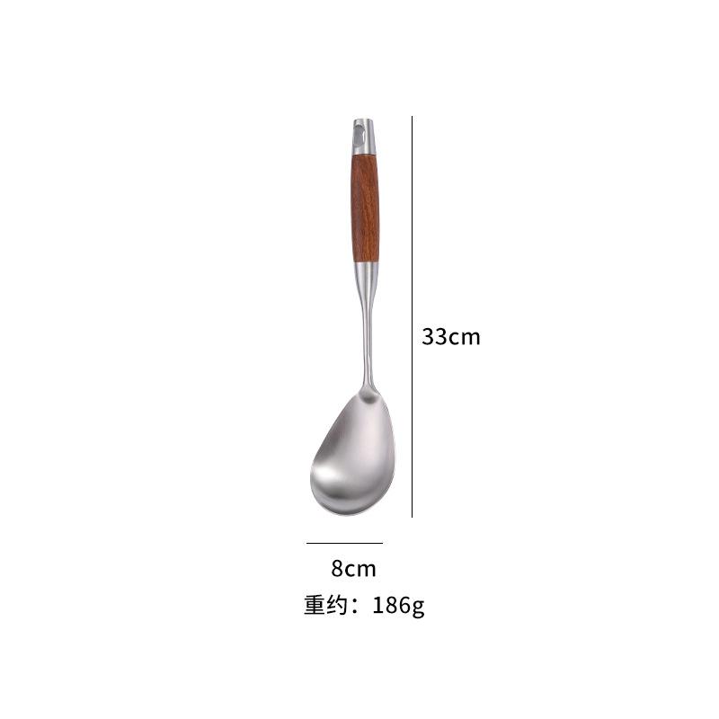 Stainless Steel Wok Spatula Wood Handle Shovel Ladle Kitchen Utensils Baking Cooking Tools Kitchenware Cookware