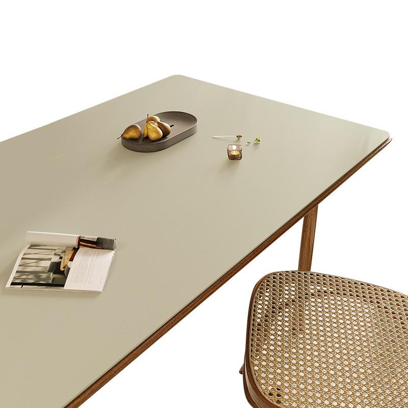 Solid Color Leather Table Mat Waterproof And Oil-Proof Leave-In Computer Table Student Study Desk Protective Mat Coffee Table Mat Dining Table Cloth