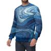 Men's Casual Fashion Printed Round Neck Pullover Sweatshirt