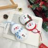 Christmas Snowman Plush Toy With Pp Cotton Filling For Holiday Gift Decor