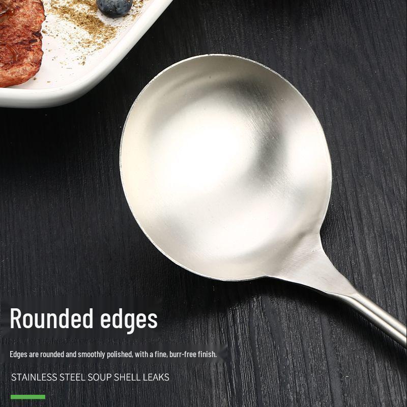 304 Stainless Steel Slotted Spatula Set with Anti-scald Wooden Handle - Thickened for Stir-frying & Cooking.