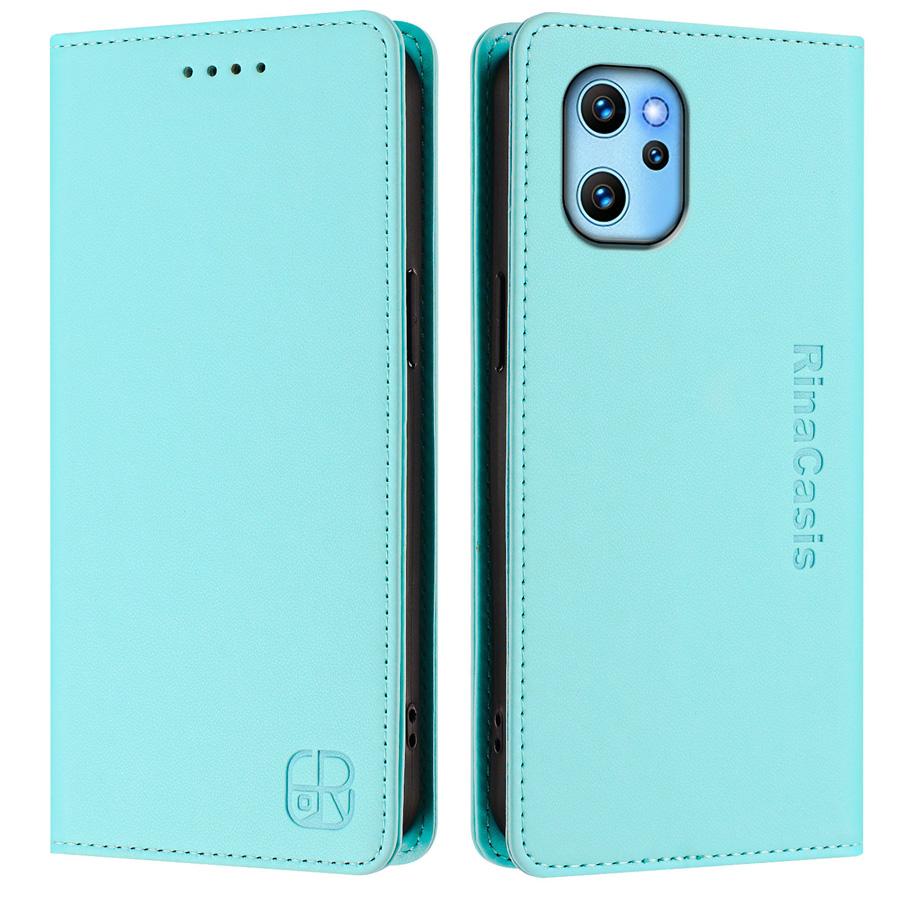 UMIDIGI Bison X20/UMIDIGI G9/UMIDIGI A15 A15C A15T için Lüks Deri Kılıf RFID Engelleme Kart Yuvaları Manyetik Çekim Standı Darbeye Dayanıklı Kapaklı