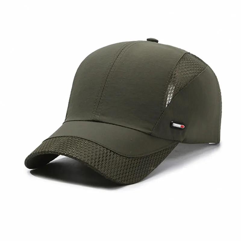 1Pcs Summer Quick Dry Baseball Cap Outdoor Sports Mesh Breathable Hat for Men Women Hiking Fishing Sunbonnet Golf Adjustable Cap