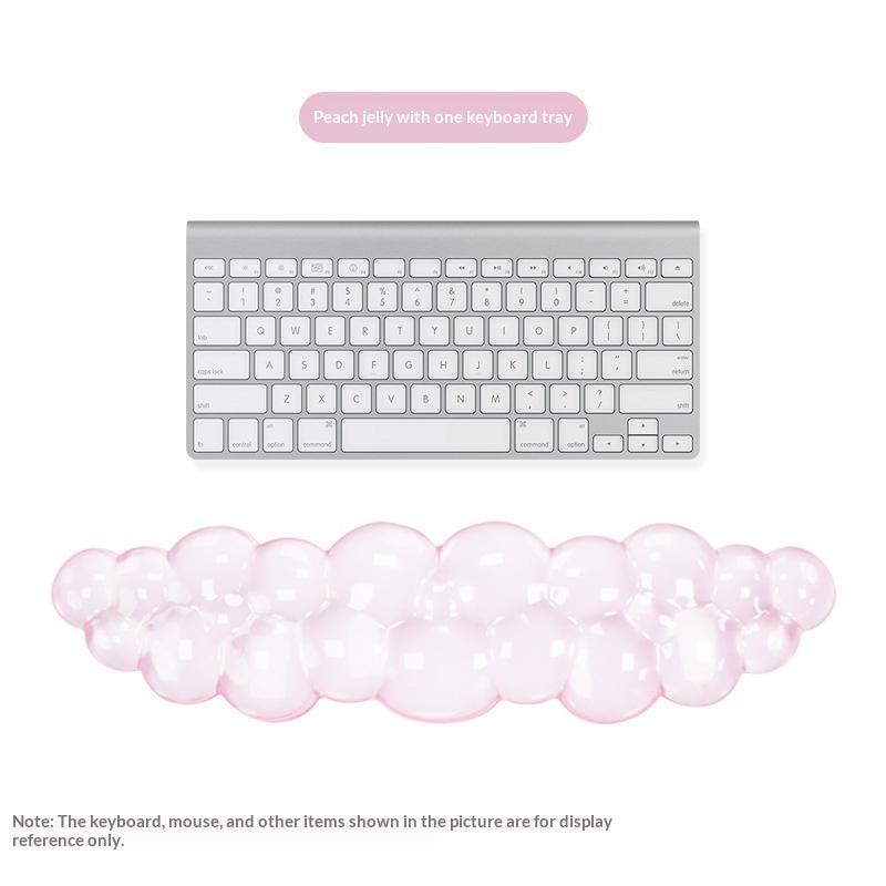 Cloud Shaped Silicone Keyboard Wrist Rest Cartoon Style Mouse Wrist Pad for Girls Teen Home Office Desk