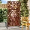 Privacy Screen Gray 100 X 50 X 180 Cm Weatherproof Steel