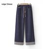 Dame Jeans med Høj Talje og Vide Ben