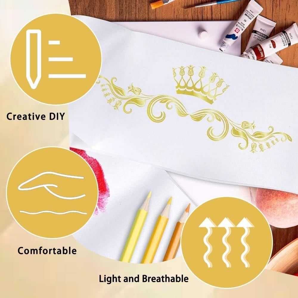 Personalized Birthday Party Sash DIY Blank Sash NEW Prom Queen Sash Bachelorette Party