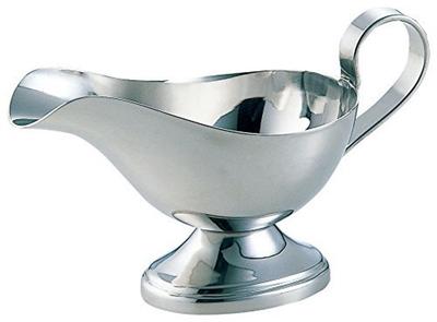 Wadasuke Seisakusho, Made in Japan, Einfacher Saucen Topf aus Edelstahl, Mittel, für Cafés und Curry-Restaurants, Retro Spiegel-Finish, Hergestellt in Tsubame-Sanjo, 23