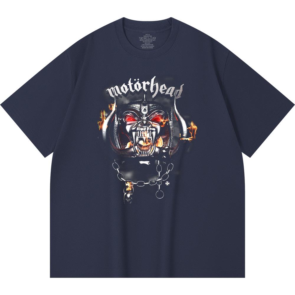T-shirt Heavy Metal 230 g/m² 100% Bawełna Z Nadrukiem Zespołu Rockowego Popularnej Muzyki Unisex Ciężki Bawełniany T-shirt
