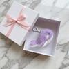 Fluffy Soft Whale  Plush Doll Metal Ring Whale Plush Key Ring Whale Plush Pendant  Women Girls