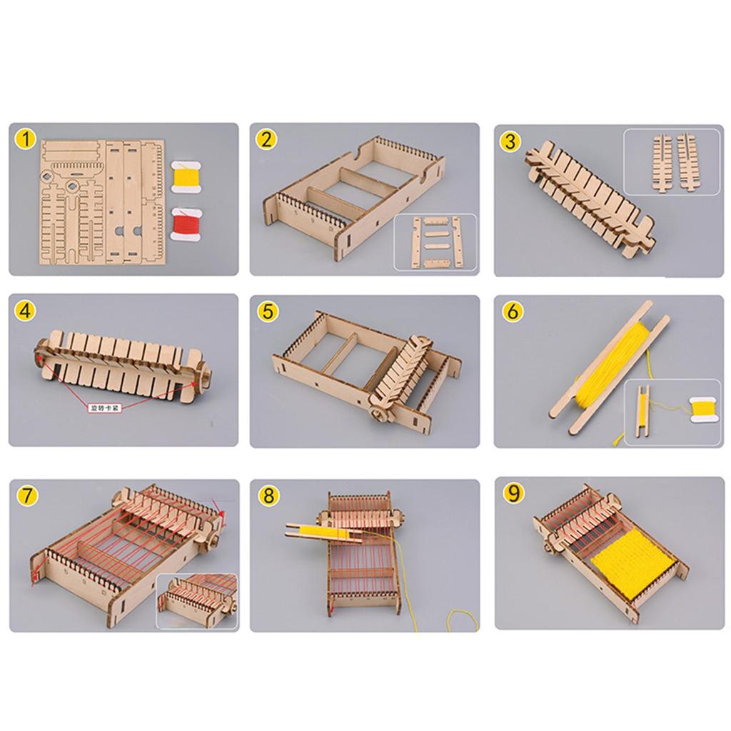 Pletený rám Tkalcovský stav s Accs Woven Machine Art Intellectual Toys for