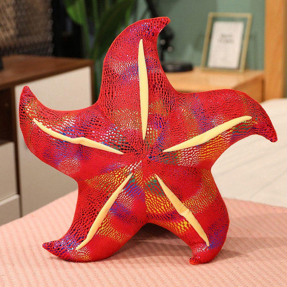 

Toy Starfish Plush Doll Starfish Stuffed Toys Marine Animal Plush Toy Sleeping Back Cushion красный