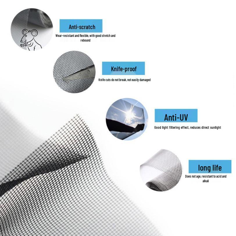 Ușă pentru animale de companie pentru pisici și câini - Ușă cu plasă ușor de instalat cu intrare și ieșire liberă