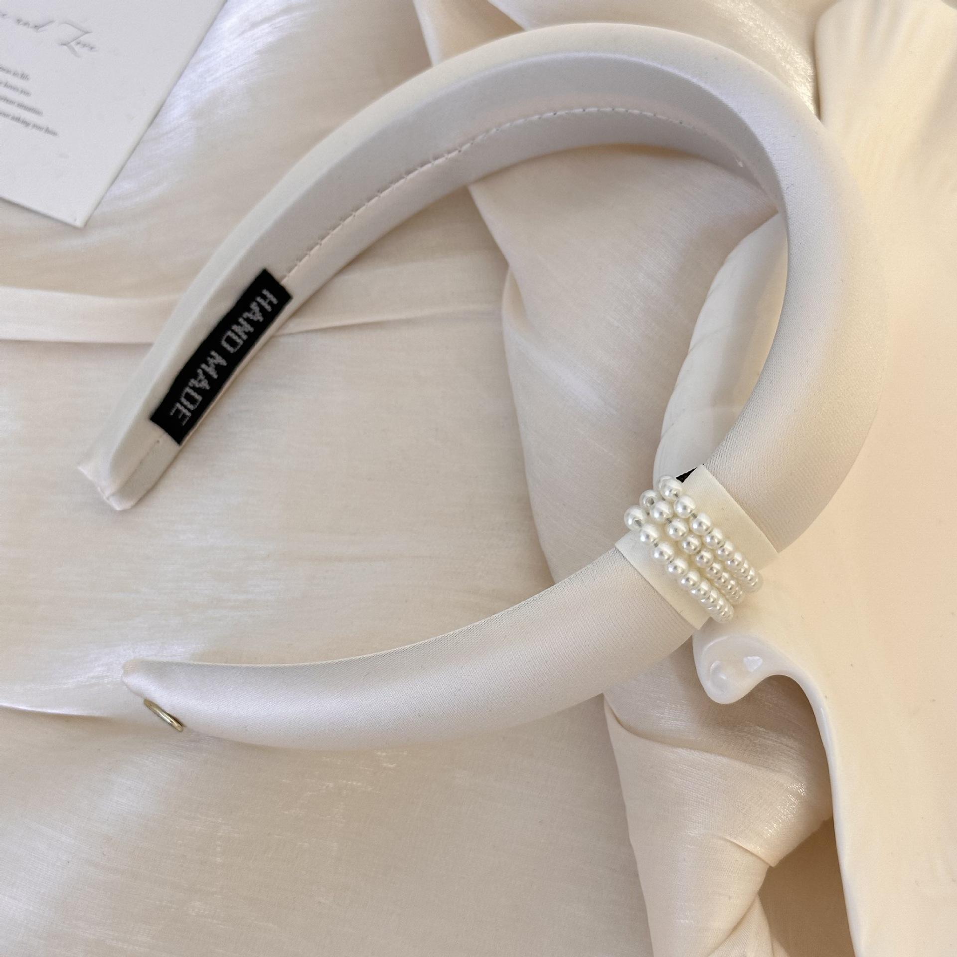 

Pearl Hair Bands Exude A Sense of High-end, Stylish and Light Luxury Headband Accessories бежевий