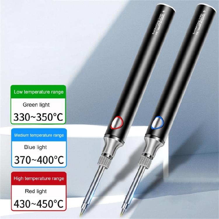 Portable Wireless Soldering Iron Rechargeable Battery Quick Heating Solution with LED Light Small Appliance Repair Tool