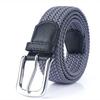 Premium Braided Belt Casual Men'S Belt Pin Buckle Elastic Canvas Elastic Belt Women'S Belt
