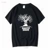 Haunted Mound Sematary Spooky Tree T Shirt Long or Short Sleeves Vintage Washed Unisex Top For Everyday Wear Stretched