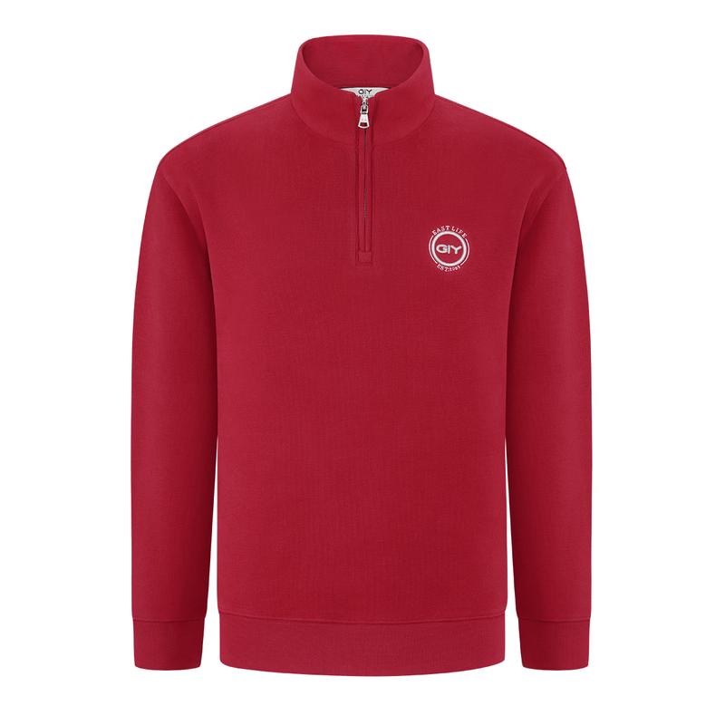 Goldlion Men s Pure Cotton Half-Zip Thermal Sweatshirt S