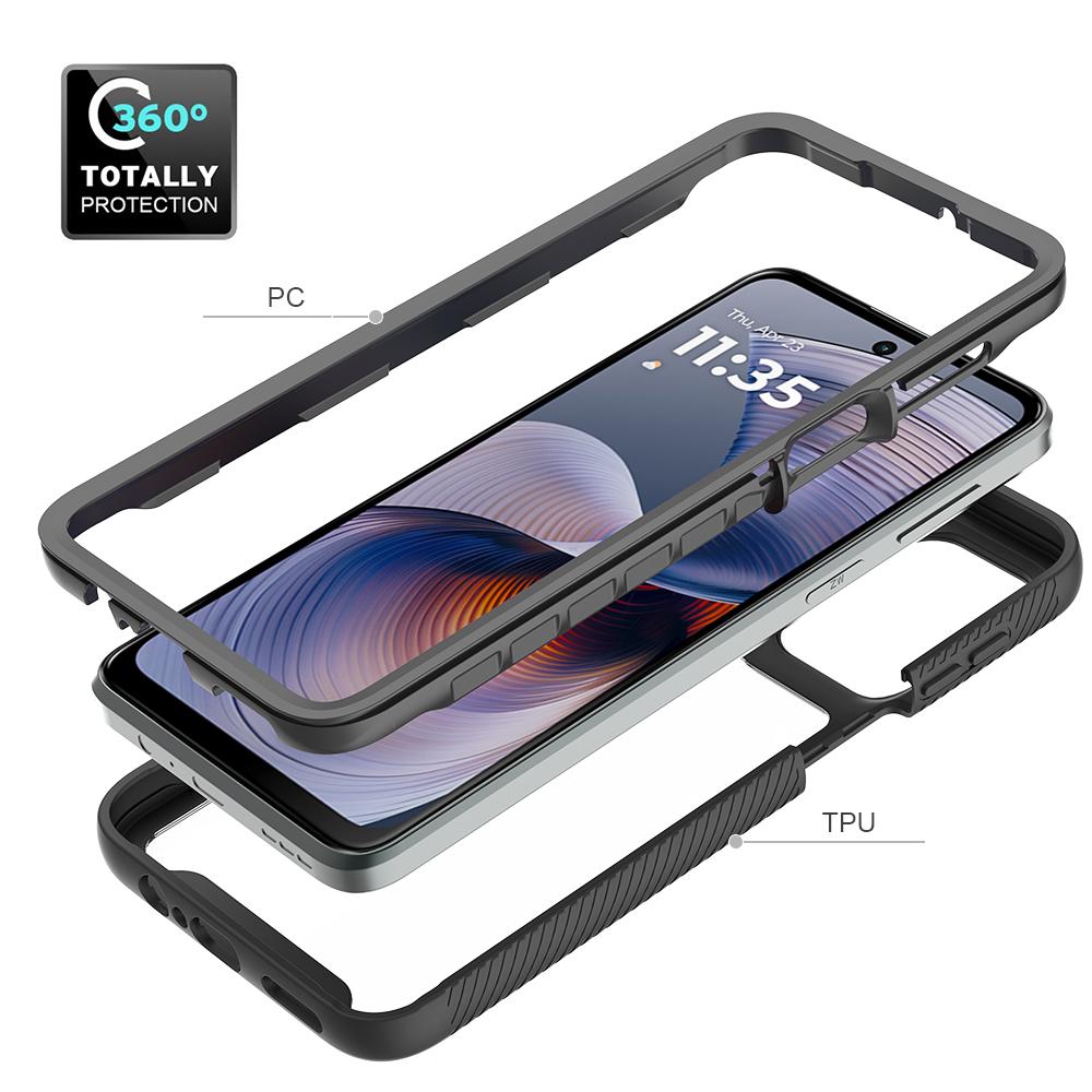 for Moto G55 5G Phone Case, Shockproof Clear Case TPU Bumper Rugged Cover For Motorola Moto G35 5G Protective Case