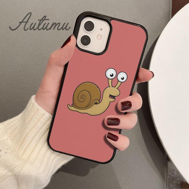 

Чехол для телефона с изображением улитки и мультяшным животным для iPhone 11 12 13 14 Pro Max mini X XR XS SE 2020 6S 7 8 Plus Samsung Galaxy S21 S22 Samsung S22ultra
