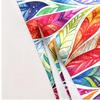Watercolor gradient feather theme polyester microfiber beach towel is highly absorbent, suitable for swimming and beach outings