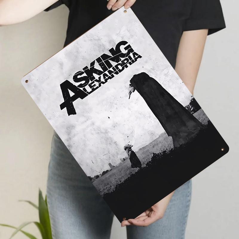 

Heavy Metal Band Asking Alexandria Dark Art Custom Iron Painting Home Decor Wall Art 20x30cm（7.8x11.8inch）