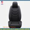 Black 5-Seat Complete Set for Honda Leather Front and Rear Car Seat Covers 3D Full Surround Design Anti-slip Car Seat Cover