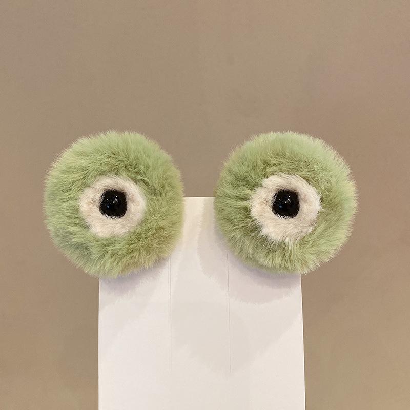 2Pcs/set Plush Animal Ears Hair Claw Clip for Kids Soft Cute Kawaii Cartoon Fuzzy Snap Clip for Children Girls Accessories Gift