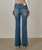 Isibchilwai Mid-Blue Wide Bootcut - D002