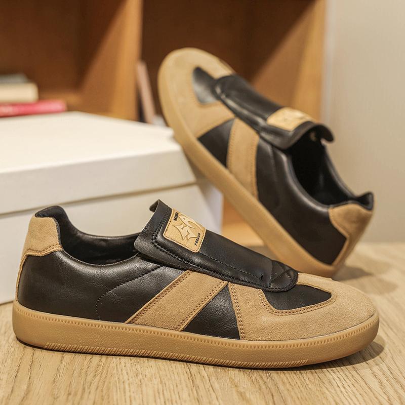 Fashion Youth Fashion Men's Leather Casual Shoes Simple Style Male Sneakers Outdoor Tenis Masculino All-match Men Skateboard Footwear