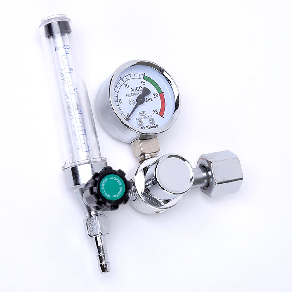 Meter 0-25Mpa Argon Regulator CO2 Mig Tig -Meter Gas-Regulators Flowmeter Welding Weld Gauge Pressure Reducer Flowmeter