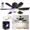 Socket Fan Light with Remote Ceiling Fan with Light Adjustable Wind Speed Light Bulb Fan Dimmable LED Light Fan for Dining Room
