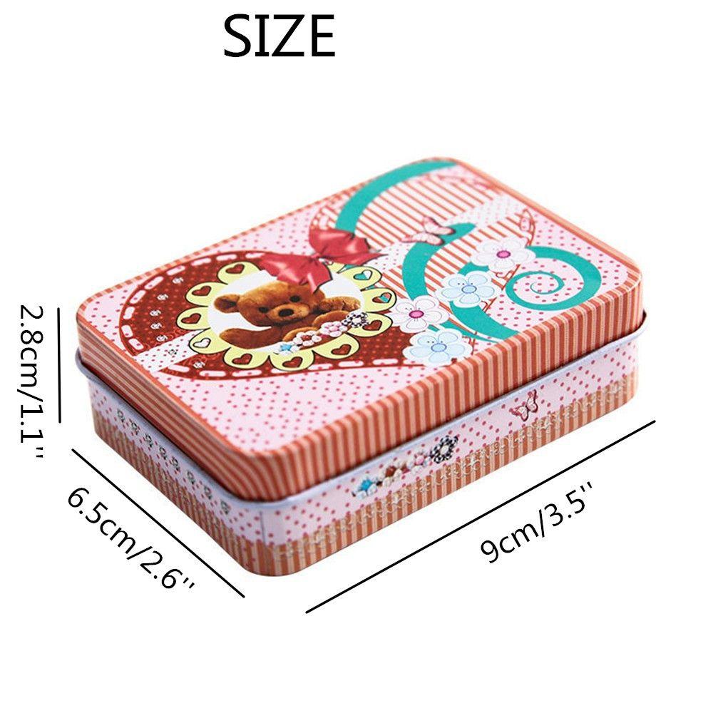 Organizer Box Iron Hairpin Jewelry Box Mini Cartoon Storage Boxes Dustproof