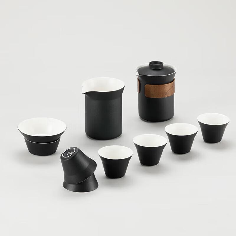Mingzhan Black Ceramic Kung Fu Tea Set