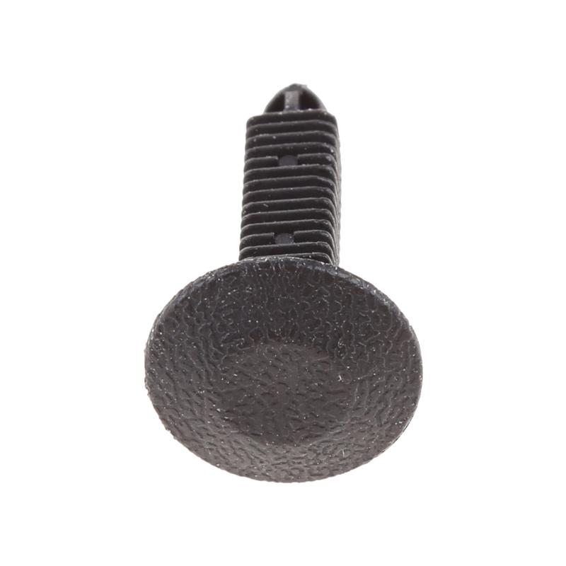 7mm Hål Plastnitar Fäste Tryckklämmor Svart för Bil Auto för Stänkskärm 20st