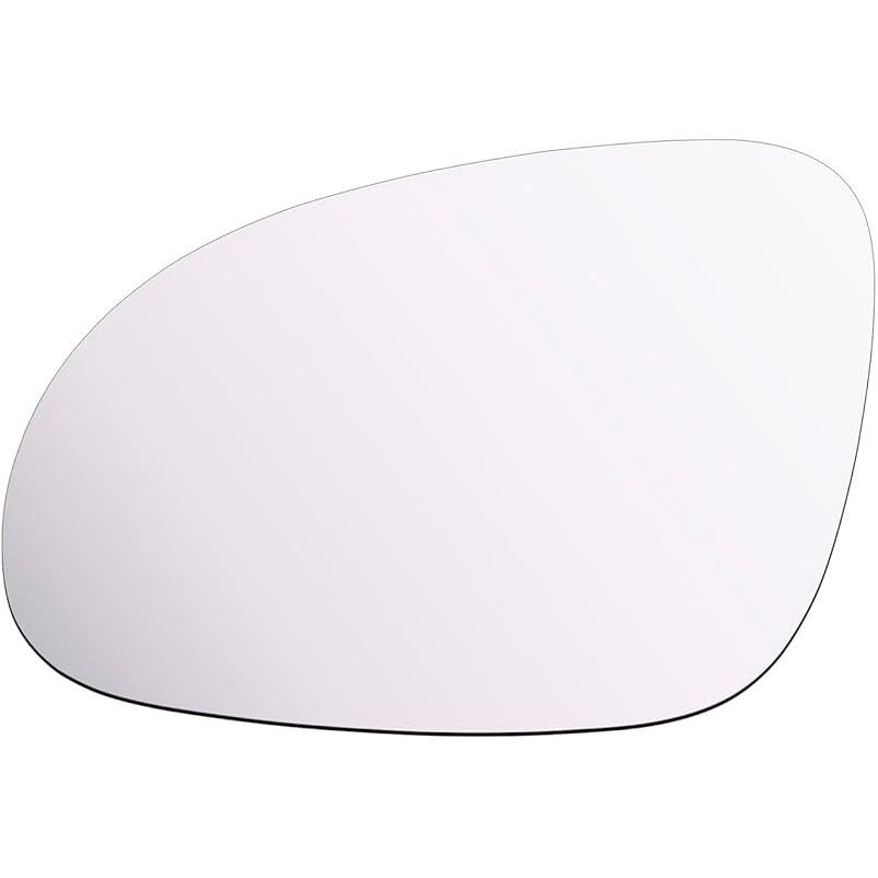 Mirror Glass fit for 2005-2014 Volkswagen Eos GTI GTI Jetta Sportswagen Passat R32 Rabbit Driver Left Side Mirror Glass LH No Backing Plate Flat
