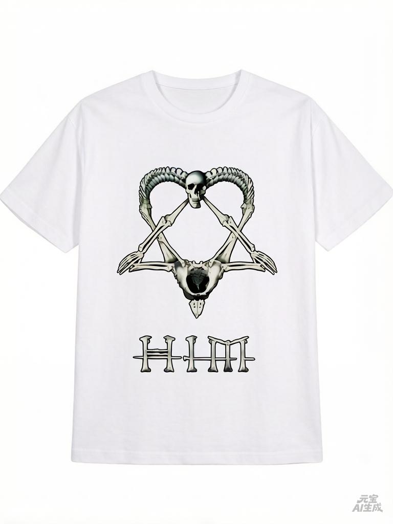 

Unisexs Gothic Spine Vertebrae Print TShirt Casual Round Neck Summer Top with Back Bone Unisex Unisex Women AllSeason 4XL