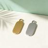 Oval Small Hang Tag Pendant for Personalized Jewelry Accessories